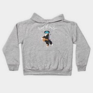 Giant Leap Scuba Diving Dog Kids Hoodie